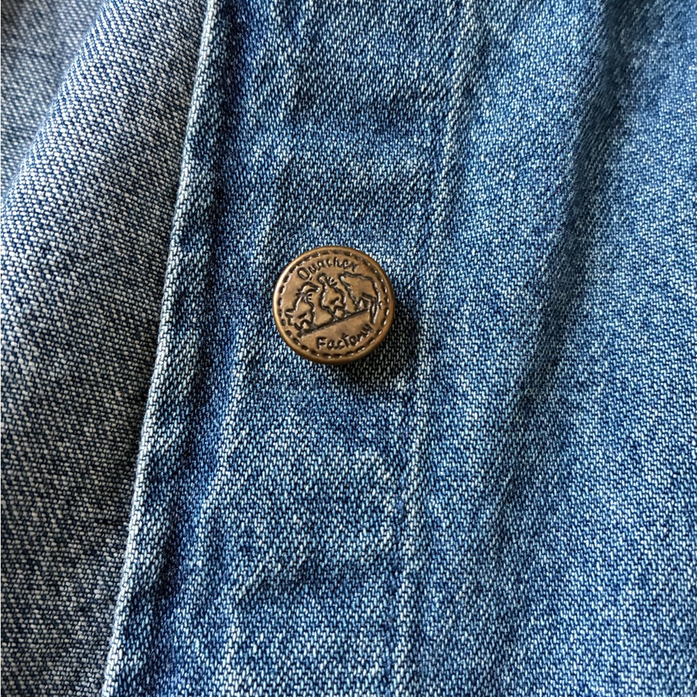 Quacker Factory Blue Jean Jacket with Red Cherry Embroidery - Picture 7 of 7